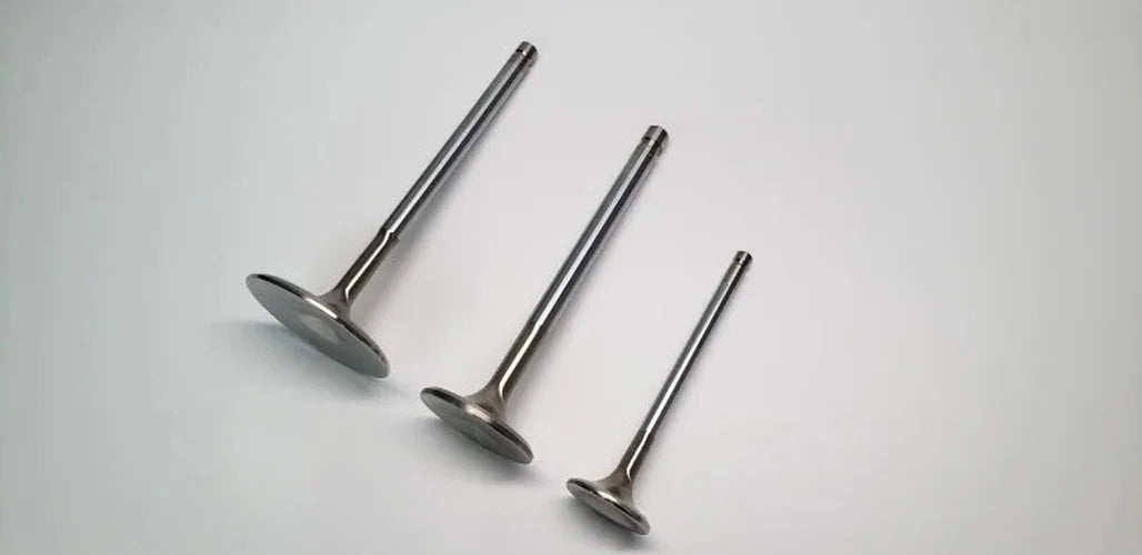 Ferrea Audi TFSI DAZA 34.9mm 5.98mm 104mm 20 Deg S-Flo +1mm Trpl Grv Comp Plus Int Valve - Set of 10 - Side View