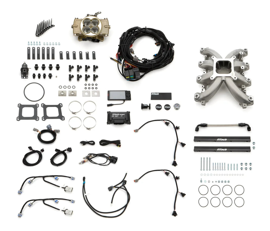 FiTech Fuel Injection Retro LS Port 750 HP EFI System w/LS1 Intake