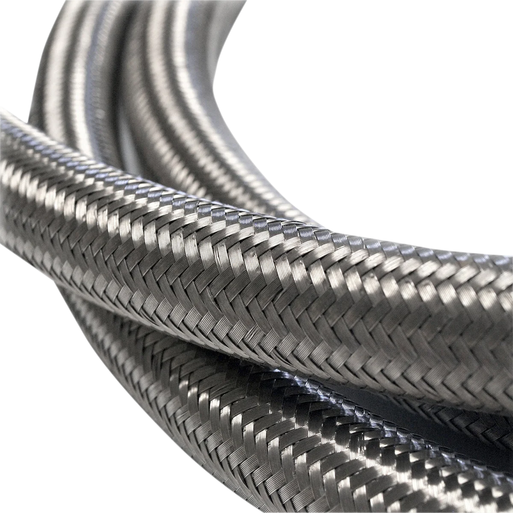 Fiber Braided Hose - Stainless Steel - 10' Jagg Oil Coolers 21-JSSN06-10 - Main Product View