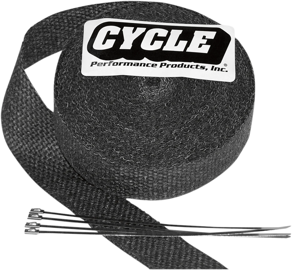 Fiberglass Exhaust Wrap Kit - Black - 1" x 50'