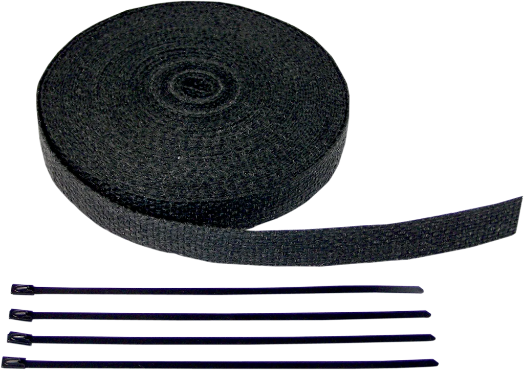 Fiberglass Exhaust Wrap Kit - Black - 1" x 50' - Main Product View
