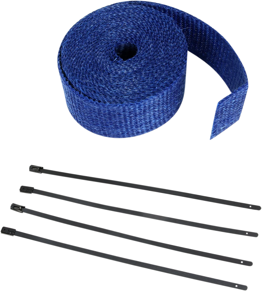 Fiberglass Exhaust Wrap Kit - Blue - 2" x 25' - Main Product View