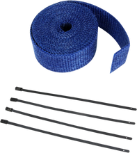 Load image into Gallery viewer, Fiberglass Exhaust Wrap Kit - Blue - 2" x 25' - Main Product View