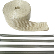 Load image into Gallery viewer, Fiberglass Exhaust Wrap Kit - Natural - 1" x 50' - Main Product View