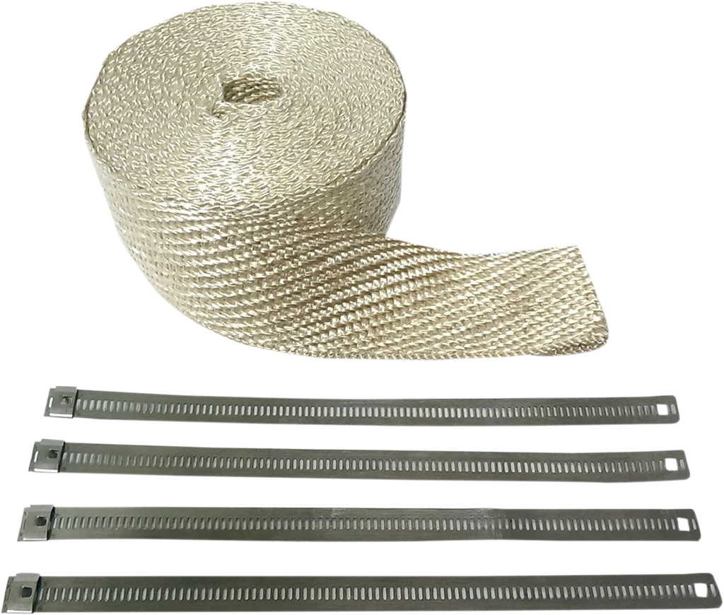 Fiberglass Exhaust Wrap Kit - Natural - 1" x 50' - Main Product View