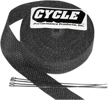 Load image into Gallery viewer, Fiberglass Exhaust Wrap Kit - Natural - 1" x 50' - Side View