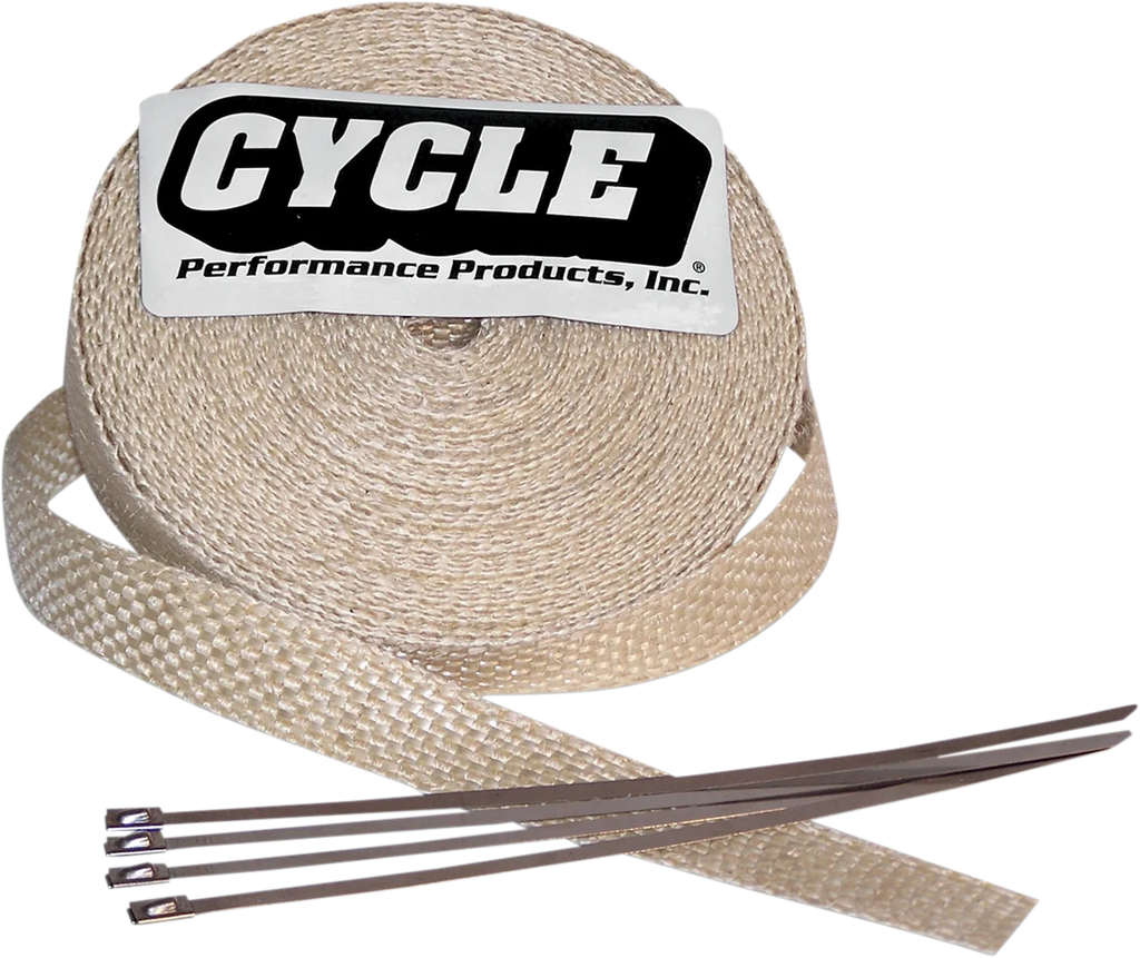 Fiberglass Exhaust Wrap Kit - Natural - 2" x 25' - Main Product View