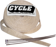 Load image into Gallery viewer, Fiberglass Exhaust Wrap Kit - Natural - 2" x 25' - Main Product View