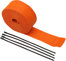 Load image into Gallery viewer, Fiberglass Exhaust Wrap Kit - Red - 2" x 25' - Side View
