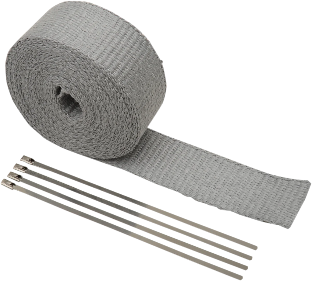 Fiberglass Exhaust Wrap Kit - Silver - 2" x 25' - Main Product View