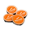 Load image into Gallery viewer, Fifteen52 Super Touring (Chicane/Podium) Center Cap Set of Four - Orange/Chrome