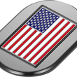 Load image into Gallery viewer, Figurati Designs Antenna Cover - Left Rear Fender - American Flag - Black - Side View