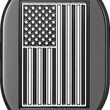 Load image into Gallery viewer, Figurati Designs Antenna Cover - Left Rear Fender - Contrast Cut American Flag - Black - Main Product View