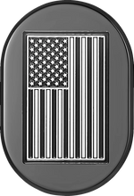 Load image into Gallery viewer, Figurati Designs Antenna Cover - Left Rear Fender - Contrast Cut American Flag - Black - Main Product View