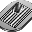Load image into Gallery viewer, Figurati Designs Antenna Cover - Left Rear Fender - Contrast Cut American Flag - Black - Side View