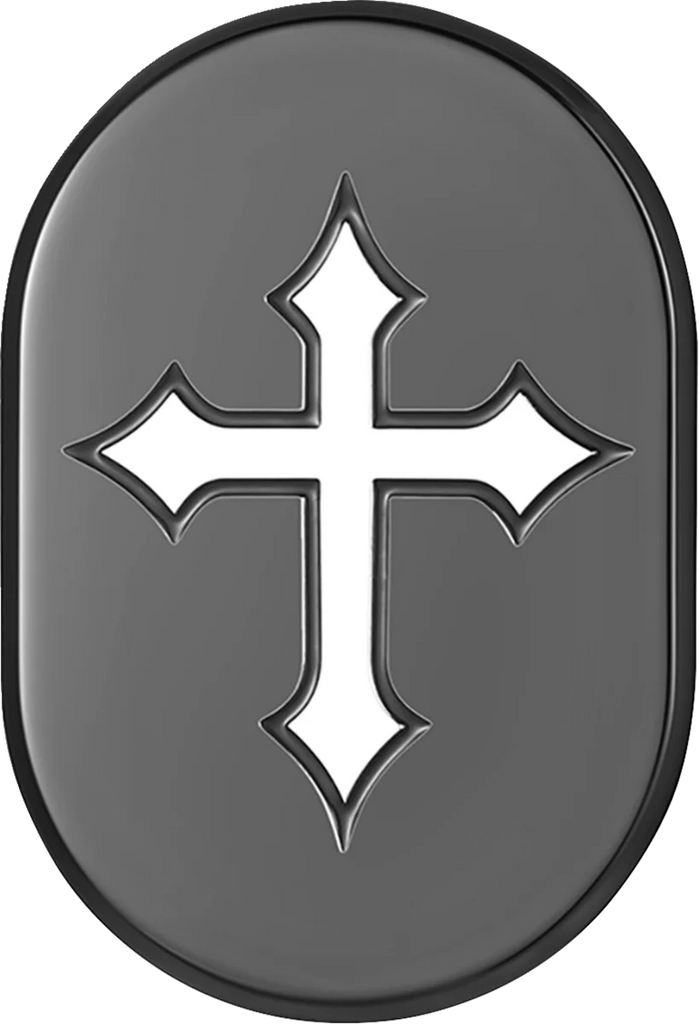Figurati Designs Antenna Cover - Left Rear Fender - Cross - Black - Main Product View