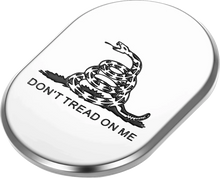 Load image into Gallery viewer, Figurati Designs Antenna Cover - Left Rear Fender - Don't Tread On Me - Chrome - Side View