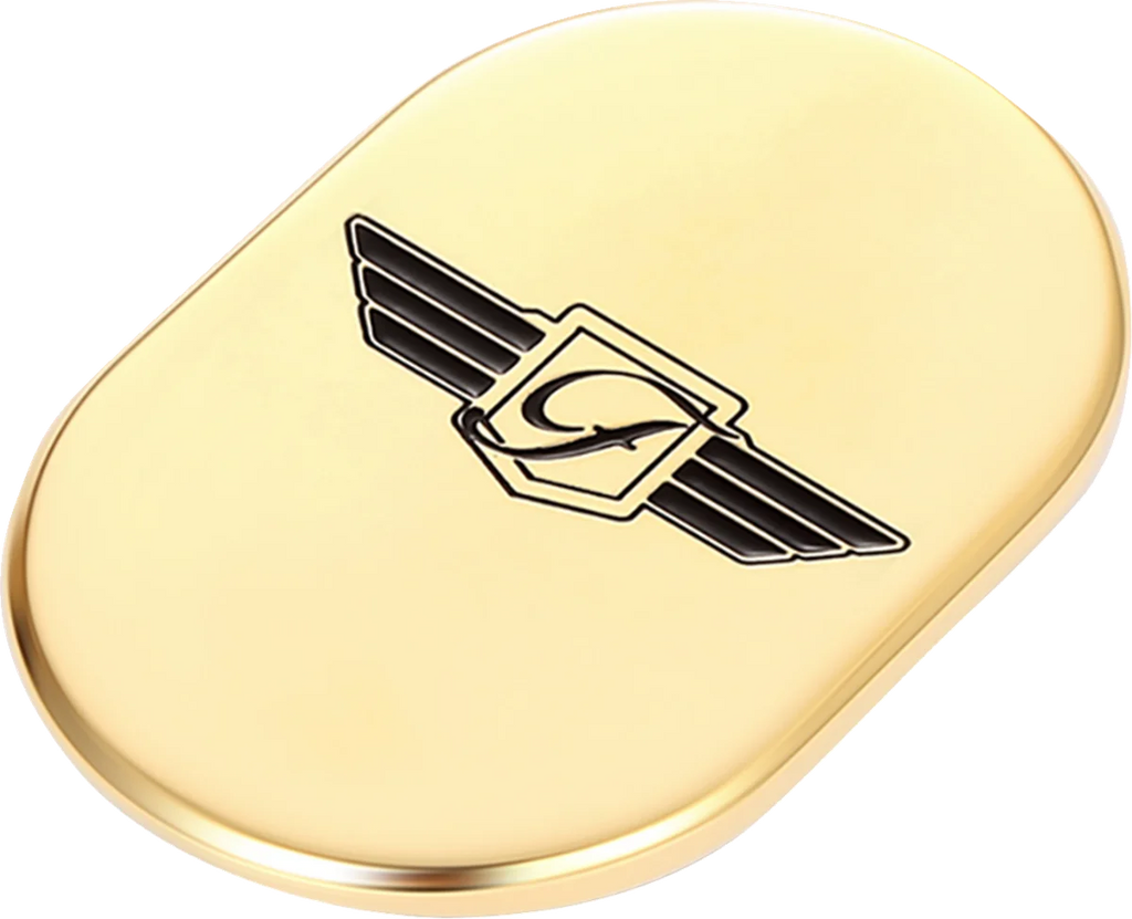 Figurati Designs Antenna Cover - Left Rear Fender - FD Logo - Gold - Side View