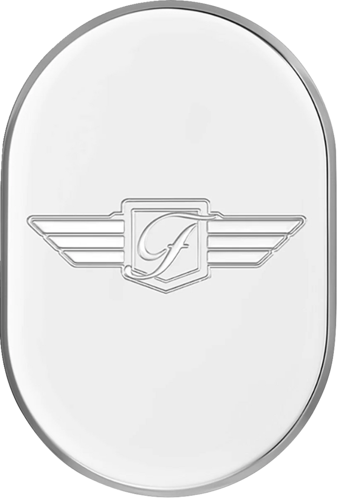 Figurati Designs Antenna Cover - Left Rear Fender - FD Logo - Polished Stainless Steel - Main Product View