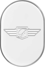 Load image into Gallery viewer, Figurati Designs Antenna Cover - Left Rear Fender - FD Logo - Polished Stainless Steel - Main Product View