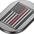 Load image into Gallery viewer, Figurati Designs Antenna Cover - Left Rear Fender - Red Line American Flag - Black - Side View