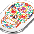 Load image into Gallery viewer, Figurati Designs Antenna Cover - Left Rear Fender - Sugar Skull - Chrome - Side View