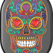 Load image into Gallery viewer, Figurati Designs Antenna Cover - Left Rear Fender - Sugar Skull - Black - Main Product View
