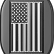 Load image into Gallery viewer, Figurati Designs Antenna Cover - Right Rear Fender - Contrast Cut American Flag - Black - Main Product View