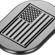 Load image into Gallery viewer, Figurati Designs Antenna Cover - Right Rear Fender - Contrast Cut American Flag - Black - Side View