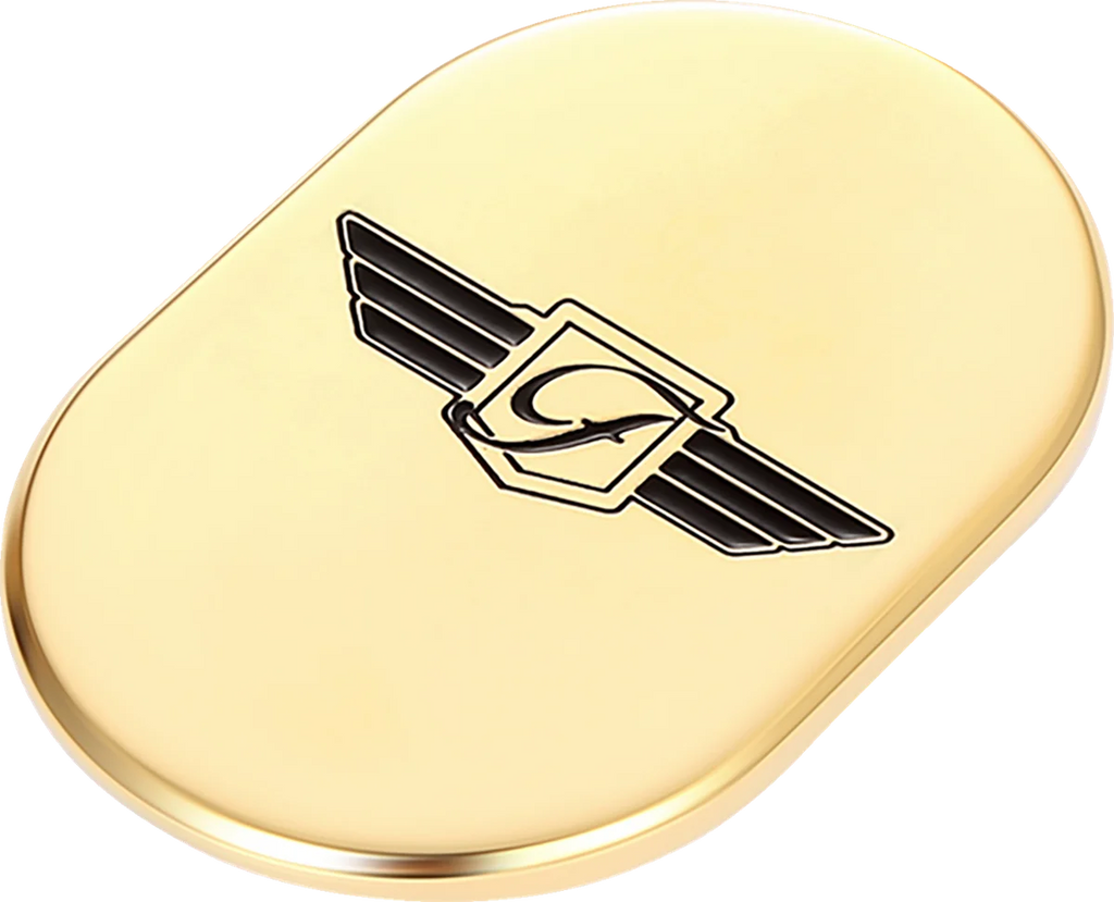 Figurati Designs Antenna Cover - Right Rear Fender - FD Logo - Gold - Side View