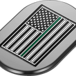 Load image into Gallery viewer, Figurati Designs Antenna Cover - Right Rear Fender - Green Line American Flag - Black - Side View