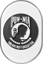 Load image into Gallery viewer, Figurati Designs Antenna Cover - Right Rear Fender - POW-MIA -Chrome - Main Product View
