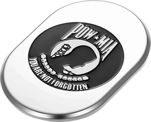 Load image into Gallery viewer, Figurati Designs Antenna Cover - Right Rear Fender - POW-MIA -Chrome - Side View