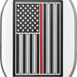 Load image into Gallery viewer, Figurati Designs Antenna Cover - Right Rear Fender - Red Line American Flag - Chrome - Main Product View