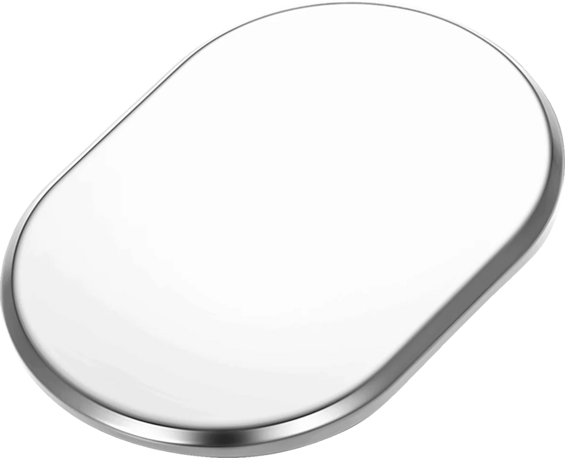 Figurati Designs Antenna Cover - Right Rear Fender - Smooth - Chrome - Side View