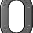 Load image into Gallery viewer, Figurati Designs Antenna Ring - Left Rear Fender - Smooth - Black - Main Product View