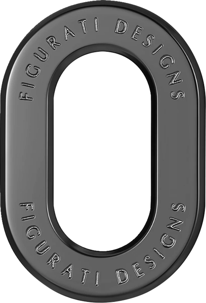 Figurati Designs Antenna Ring - Left Rear Fender - Smooth - Black - Main Product View