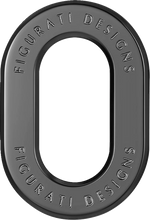Load image into Gallery viewer, Figurati Designs Antenna Ring - Left Rear Fender - Smooth - Black - Main Product View