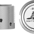 Load image into Gallery viewer, Figurati Designs Axle Nut Cover - Front - Stainless Steel - Don't Tread On Me - Silver - Side View