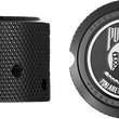 Load image into Gallery viewer, Figurati Designs Axle Nut Cover - Front - Stainless Steel - POW MIA - Black - Side View