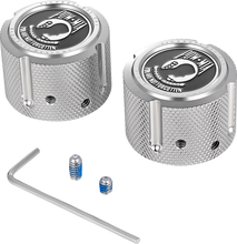 Load image into Gallery viewer, Figurati Designs Axle Nut Cover - Front - Stainless Steel - POW MIA - Silver - Main Product View