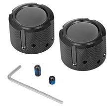 Load image into Gallery viewer, Figurati Designs Axle Nut Cover - Front - Stainless Steel - Smooth - Black - Main Product View