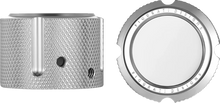 Load image into Gallery viewer, Figurati Designs Axle Nut Cover - Front - Stainless Steel - Smooth - Silver - Side View