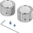 Load image into Gallery viewer, Figurati Designs Axle Nut Cover - Front - Stainless Steel - Smooth - Silver - Main Product View