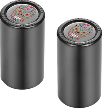 Load image into Gallery viewer, Figurati Designs Docking Cover - Long - Black - Sugar Skull - Main Product View