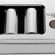 Load image into Gallery viewer, Figurati Designs Docking Cover - Long - Mirror Polished - Sugar Skull - Back View