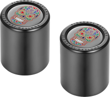 Load image into Gallery viewer, Figurati Designs Docking Cover - Medium - Black - Sugar Skull - Main Product View