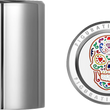 Load image into Gallery viewer, Figurati Designs Docking Cover - Medium - Mirror Polished - Sugar Skull - Side View
