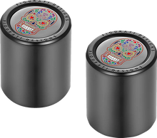 Load image into Gallery viewer, Figurati Designs Docking Cover - Short - Black - Sugar Skull - Main Product View