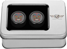 Load image into Gallery viewer, Figurati Designs Docking Cover - Short - Black - Sugar Skull - Back View